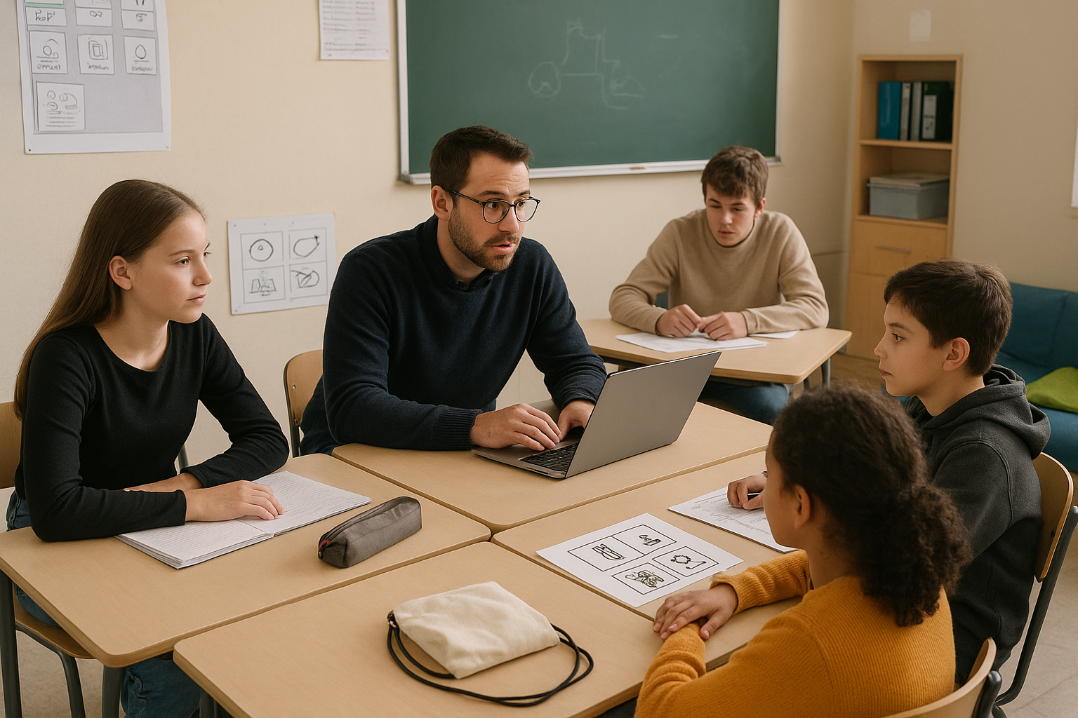 Classe spécialisée en plein apprentissage rentrée scolaire