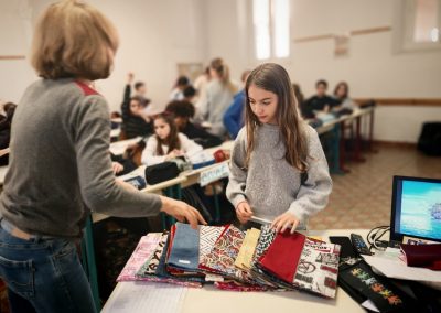 Développement durable : protège cahiers en tissu