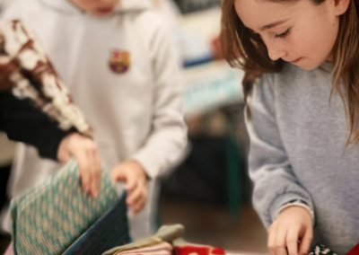 Développement durable : protège cahiers en tissu