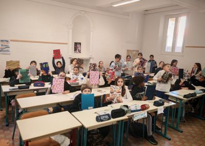 Développement durable : protège cahiers en tissu