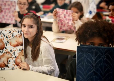 Développement durable : protège cahiers en tissu