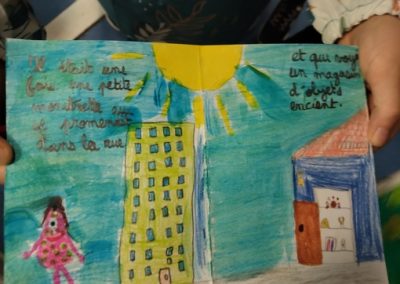 réalisations de livres sur la thématique "Création d'histoire de petits monstres"